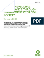 Improving Global Governance Through Engagement With Civil Society: The Case of BRICS