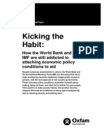 Kicking The Habit: How The World Bank and The IMF Are Still Addicted To Attaching Economic Policy Conditions To Aid