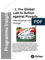 The Global Call To Action Against Poverty: International Voices For Change