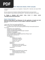 Spring MVC Hibernate MySQL CRUD Example