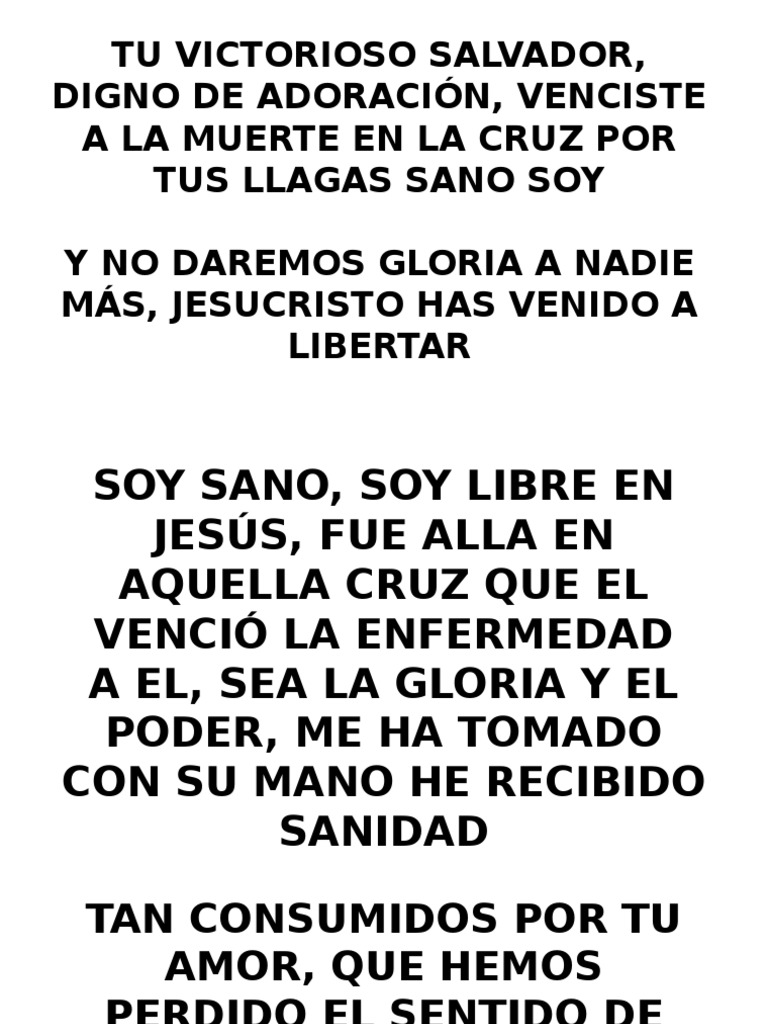 Tu Victorioso Salvador Digno De Adoracion