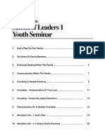 School of Leaders 1 Youth Seminar