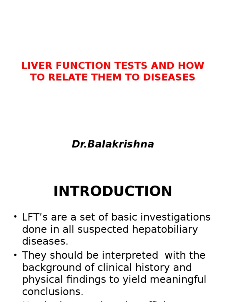 Liver Function Tests and Disease Links | PDF | Alanine Transaminase | Liver