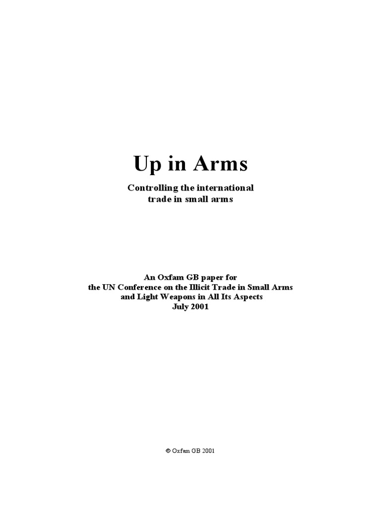 Up in Arms: Controlling The International Trade in Small Arms | PDF ...