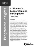 Women's Leadership and Participation: Overview