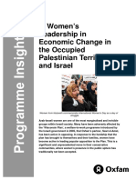 Women's Leadership in Economic Change in The Occupied Palestinian Territories and Israel