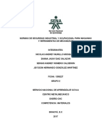 Normas de Seguridad Industrial y Ocupacional para Maquinas y Herramientas de Mecanizado