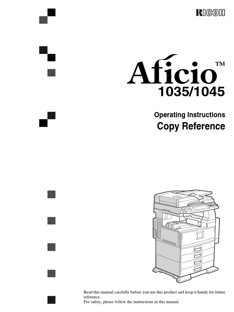 Aficio 1035 - User's Manual | PDF | Electrical Connector | Laser
