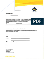 Police Authority Form