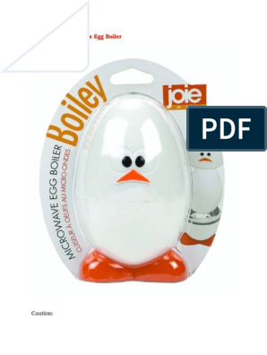 Visser maat oase Joie Boiley Microwave Egg Boiler | PDF | Boiling | Egg As Food