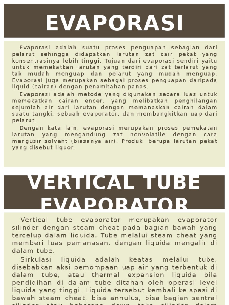 Vertical Tube Evaporator & Long Tube Vertical Evaporator PDF
