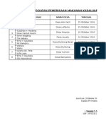 Jadwal Kegiatan Kaporisasi