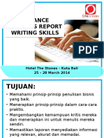 Advance Business Report Writing Skills