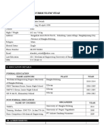 Curriculum Vitae: I. Personal Details