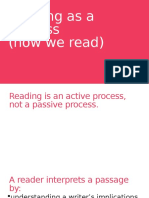 Reading As A Process