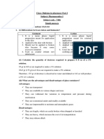 Diploma in pharmacy Part I: Pharmaceutics I model answers