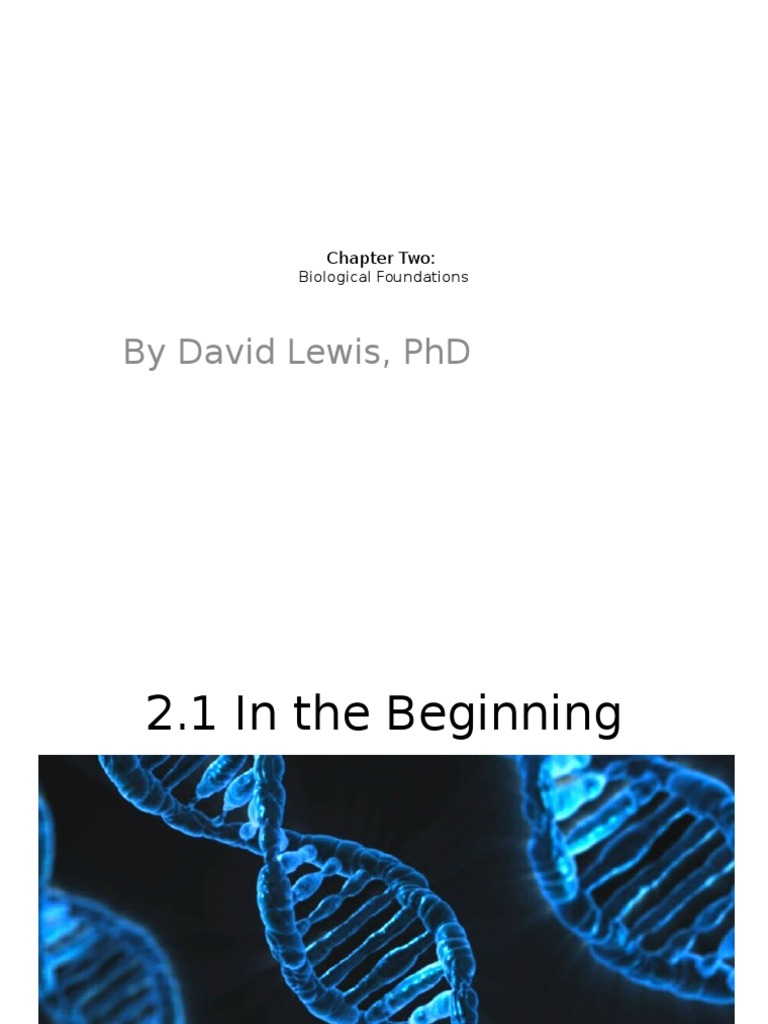 2 Biological Foundations PDF Zygosity Allele