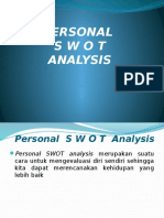 5.1) Analisis SWOT Personal