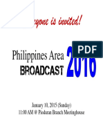 Everyone Is Invited!: Philippines Area Broadcast