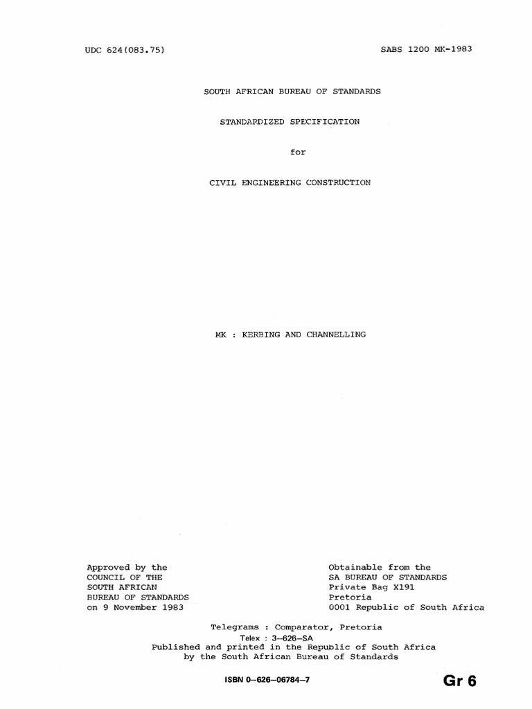 Sans 1200 MK | PDF | Concrete | Precast Concrete