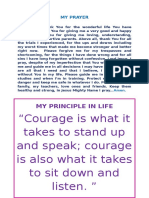 Courage Is What It Takes To Stand Up and Speak Courage Is Also What It Takes To Sit Down and Listen.