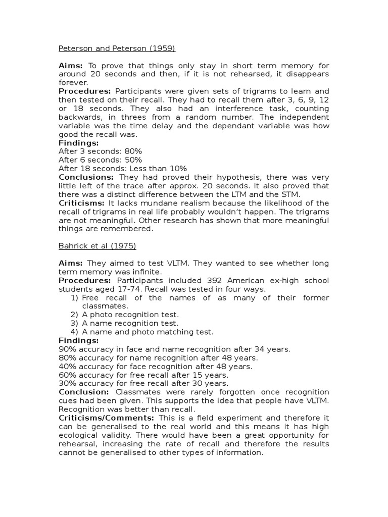 Types of memory in psychology pdf image