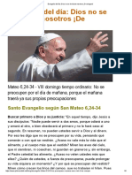 EE Papa Francisco Dios No Se Olvida de Nosotros ¡De Ninguno! 2017