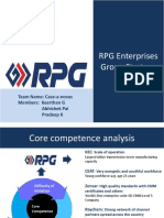 RPG Enterprises Group Strategy: Team Name: Case-A-Novas Members: Keerthan G Abhishek Pai Pradeep K