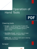 Basic Operation of Hand Tools