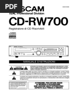 CD RW700 Manuale