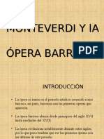 Monteverdi y La Ópera Barroca