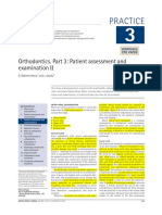 Practice: Orthodontics. Part 3: Patient Assessment and Examination II