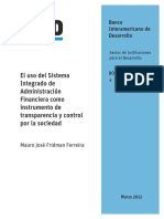 El Uso Del Sistema Integrado de Administracion Financiera Como Instrumento de Transparencia y Contro