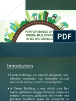 Performance of Green Buildings in Metro Manila