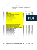 Presupuesto de Tesis (S10)