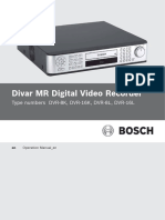 Bosch CCTV Divar MR Operating Manual PDF