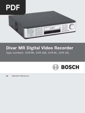 Bosch Cctv Divar Mr Operating Manual Pdf Ac Power Plugs And
