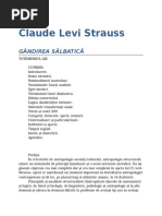 Claude Levi Strauss-Gandirea Salbatica 03