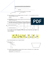 Evaluacion Escrita de Matematica