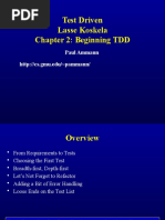 Test Driven Lasse Koskela Chapter 2: Beginning TDD: Paul Ammann