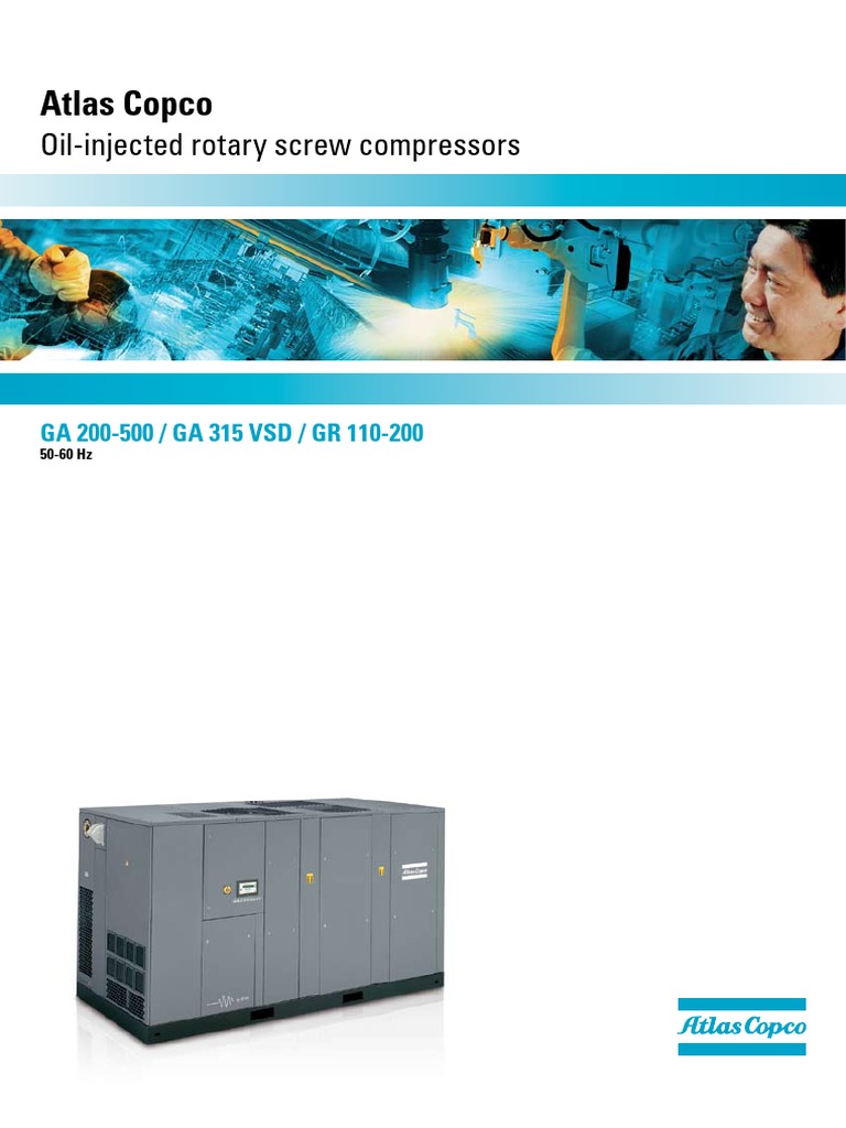 GA90-500 GR110-200 en PDF | PDF | Gas Compressor | Mechanical Fan