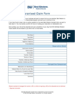 Low Rate Guarantee Claim Form