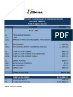 Biess Estados Financieros de Agosto