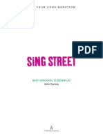 Sing Street Script