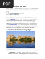 A Importância Do Rio Nilo