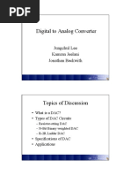 Digital To Analog Converter PDF