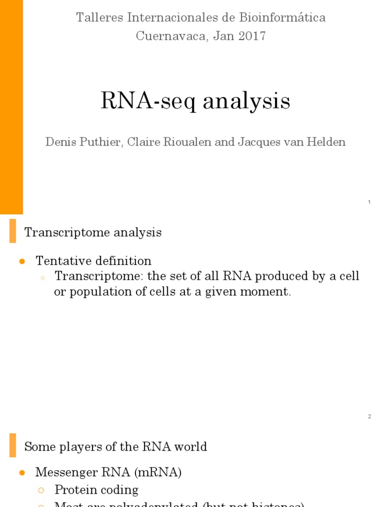 RNA Seq Tutorial PDF Rna Gene Expression