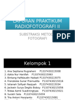 Laporan Praktikum Radiofotografi II