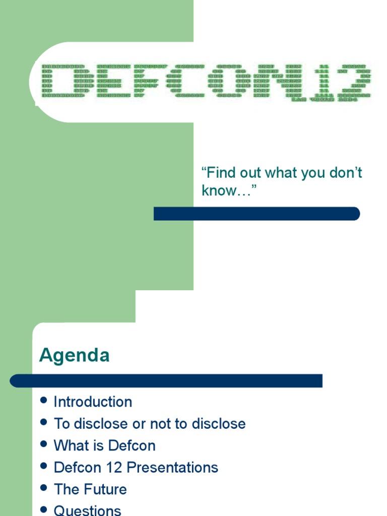 Defcon 12-v1 0 | PDF | Password | Information Technology