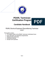 PEARL Technician Certification Candidate Handbook